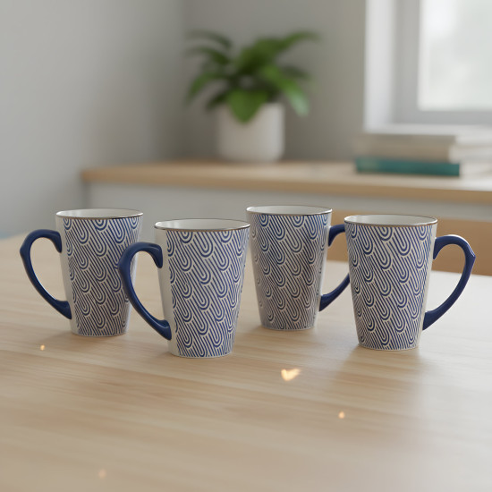 Porcelain Mug Set - 4 Pcs